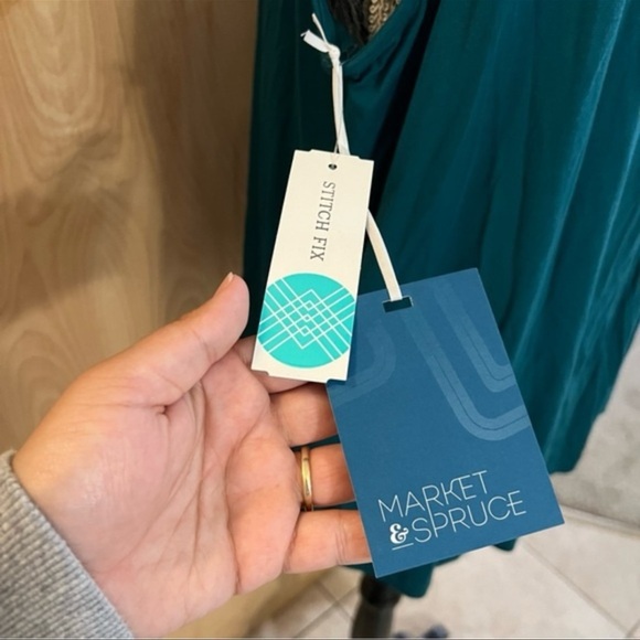 Market & Spruce Teal Lace-Back Tank Top – Size XL - NWT - Picture 7 of 8